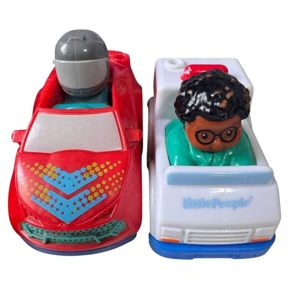 Fisher Price Wheelies Cars Vehicles Lot of 7 Toys Little People - Picture 5 of 6